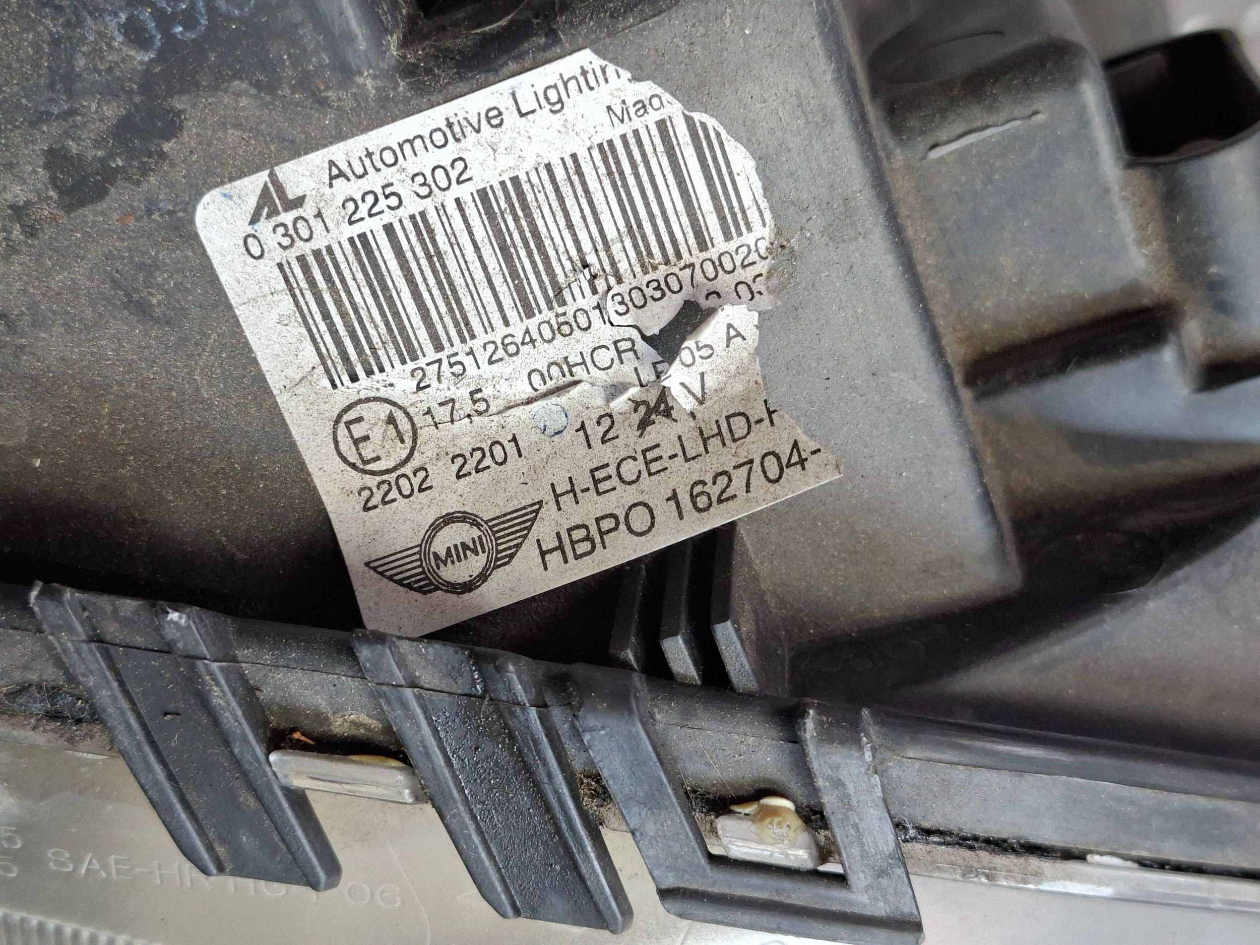 light front right MINI COOPER R55 R56 06- EU 0301225302