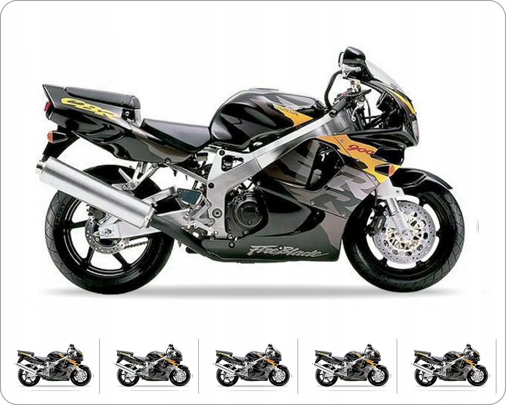 Nálepky Juula Pre Honda Cbr 900 Rr 1996 Grafitovo-žltá NH1B