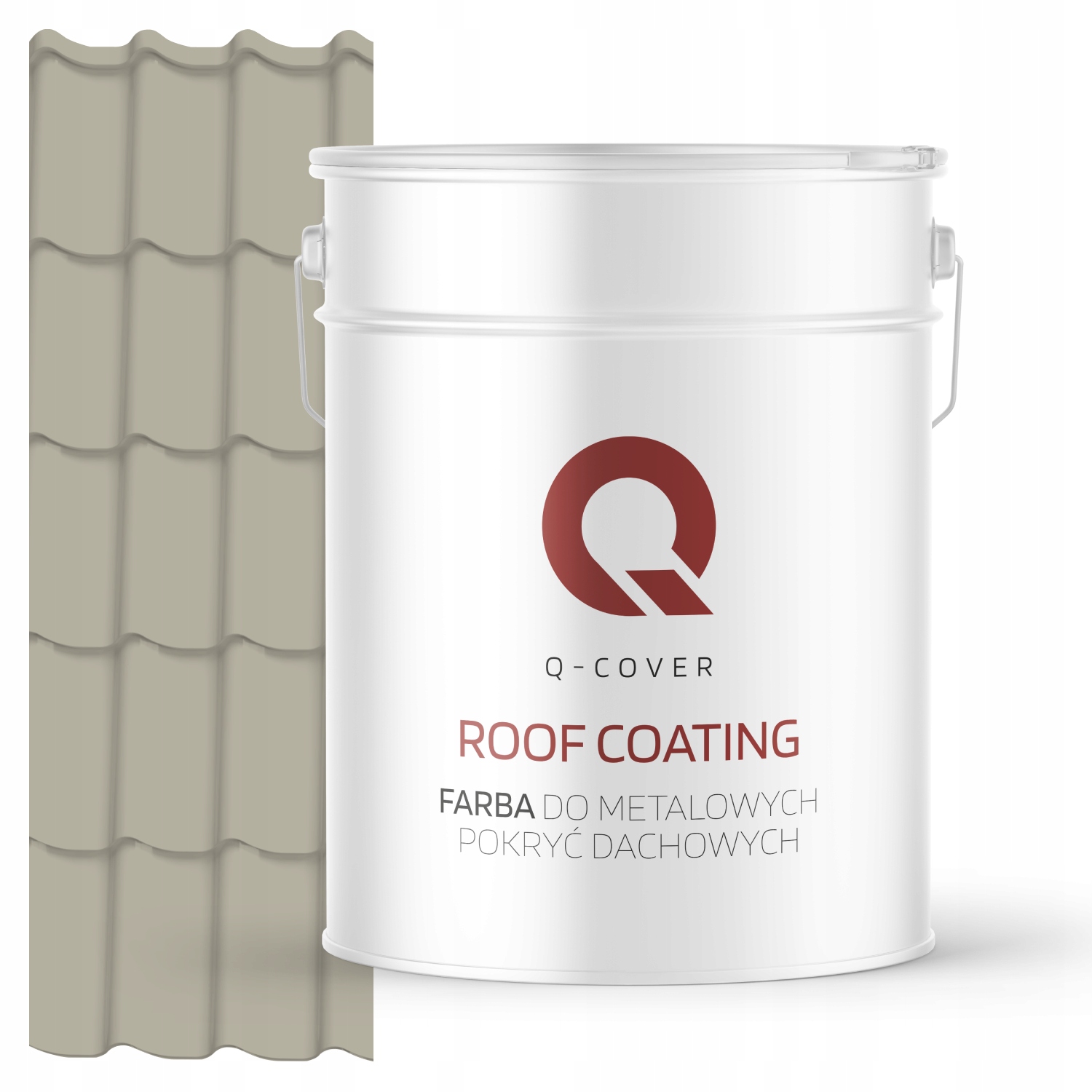 Farba Na Kovové Strechy Z Pozinkovaného Plechu Sivá Béžová Ral 7032 10 L Saténová