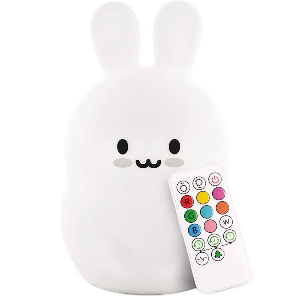 

Lampka Nocna Dla Dzieci Królik Silikon Rgb Pilot