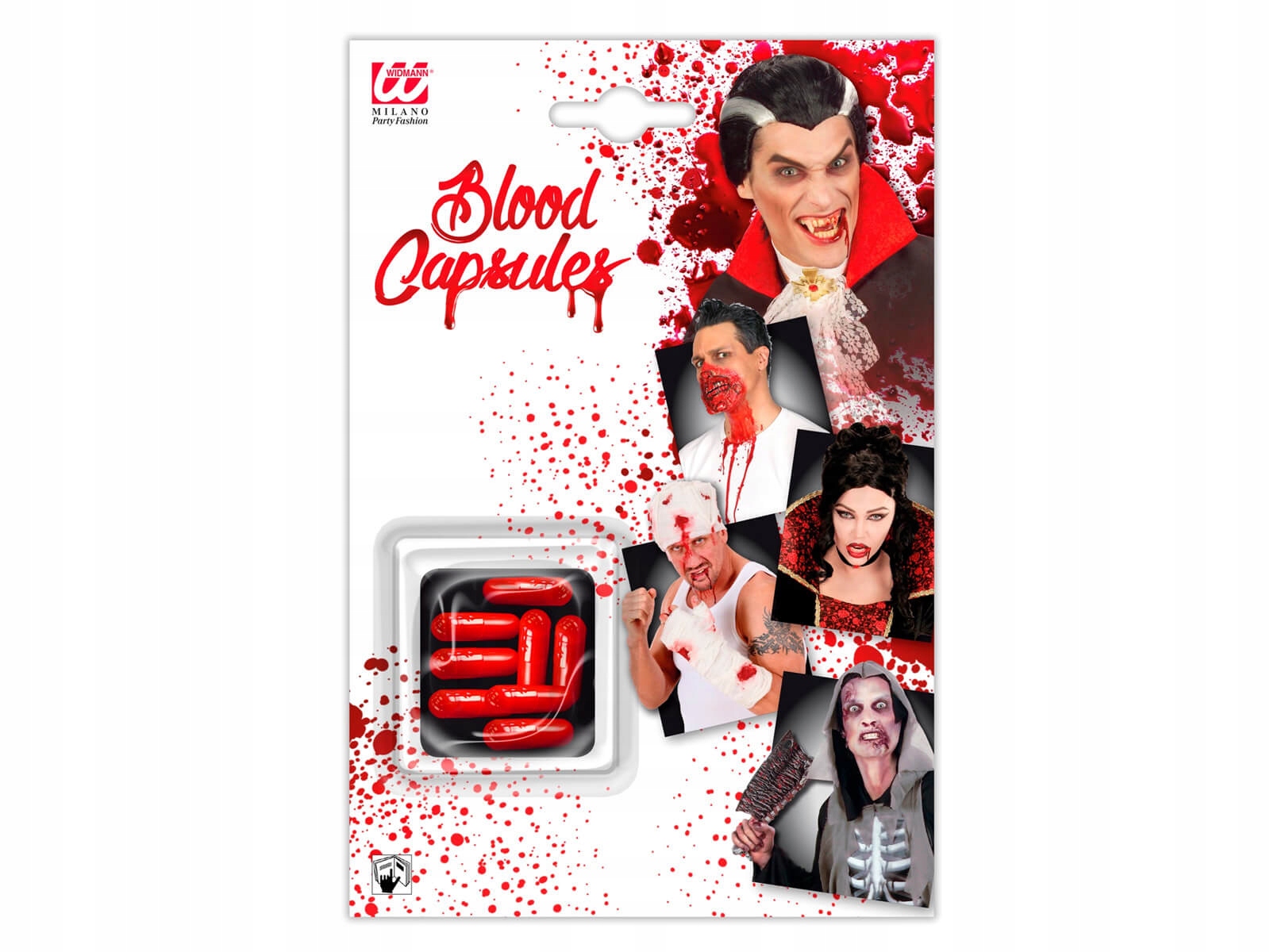 

Krew w kapsułkach Halloween 8 szt Wampir Drakula
