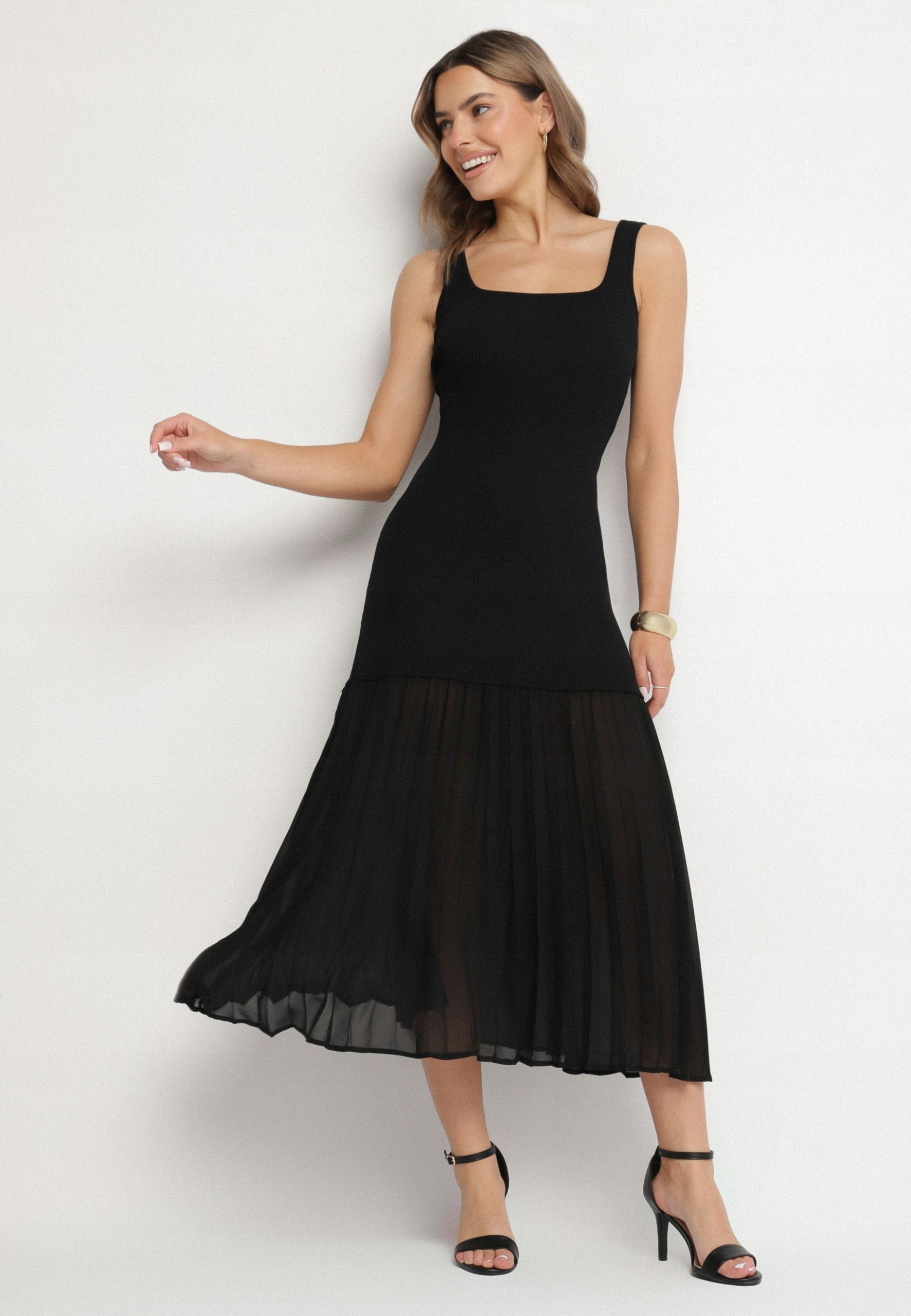Born2Be Černá Šaty S/m Vypasovaná