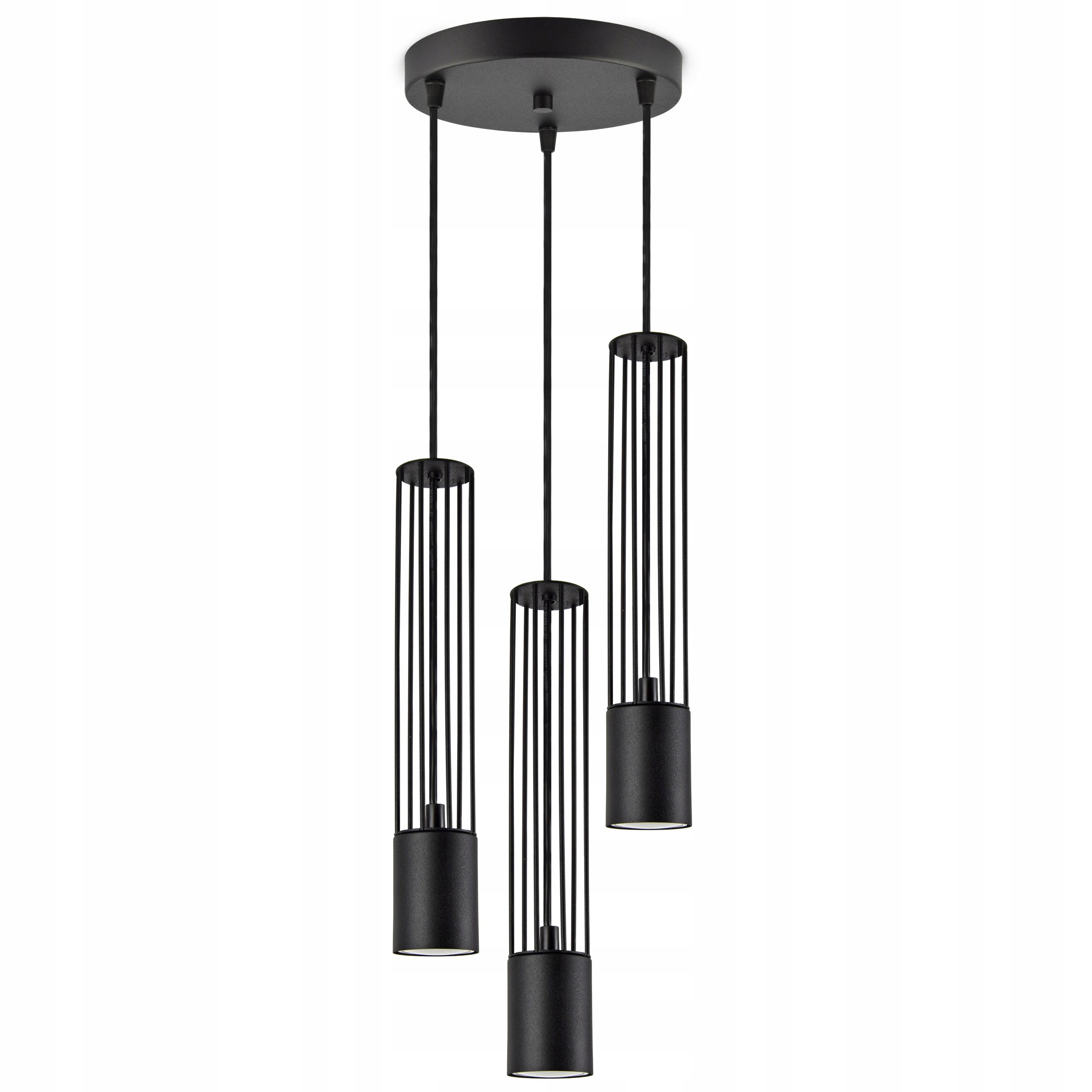 

Lampa Wisząca Żyrandol Tuby Druciane Metal GU10
