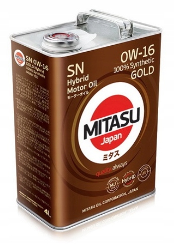 

Japoński Olej Mitasu Gold Hybrid Sn 0W-16 4L