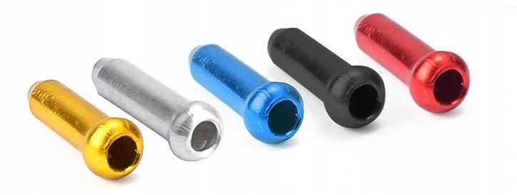 

Aluminiowa końcówka linki Hamulca Przerzutki 10szt