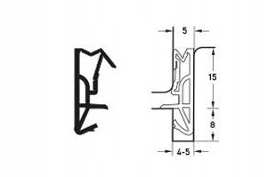 USZCZELKA DO DRZWI S7672 biała 1mb EAN (GTIN) 4043613120266