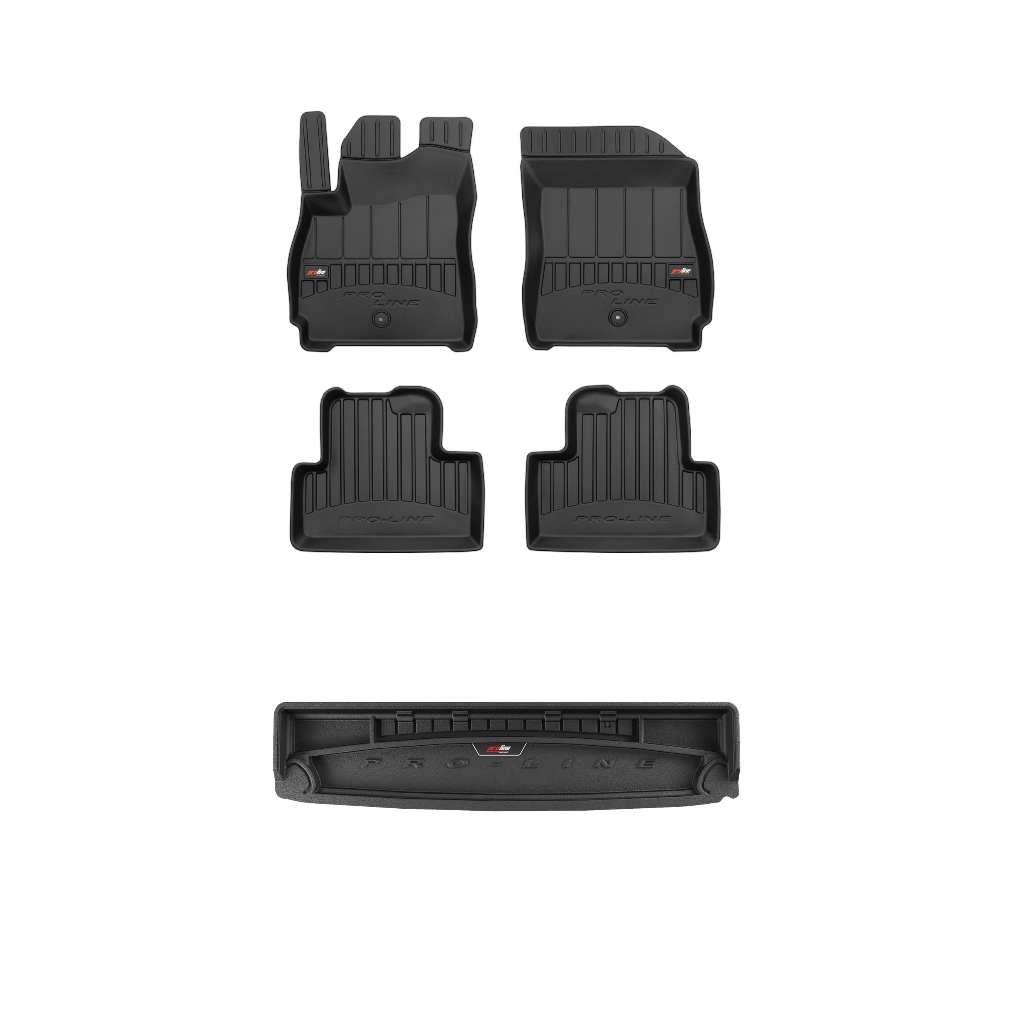 Frogum 3D Sada gumových koberců a rohože s logem pro Chevrolet Orlando I 10-18