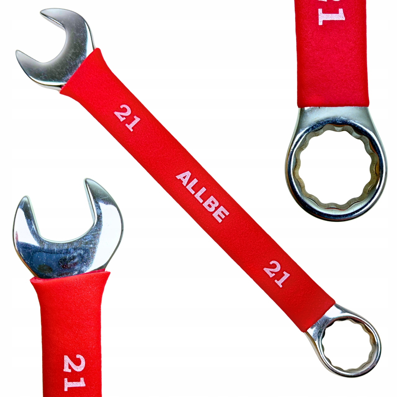 Klucz Płasko Oczkowy 21mm Stal Crv Klucze Płasko Oczkowe Cr-V Mocny Solidny