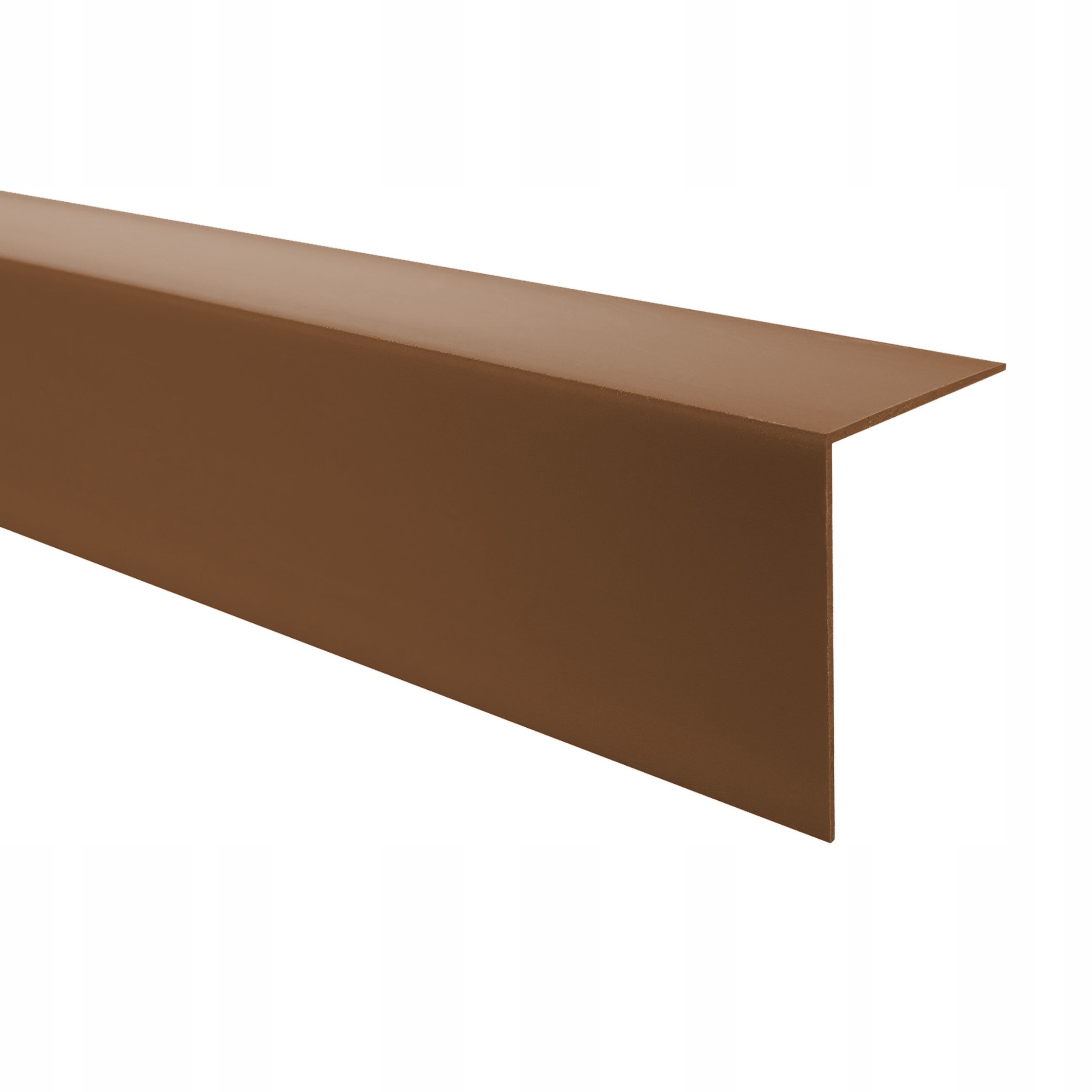 Tvrdý Pvc uholník, dekoratívny uhlový profil 15x15, hnedý, 1,5 m
