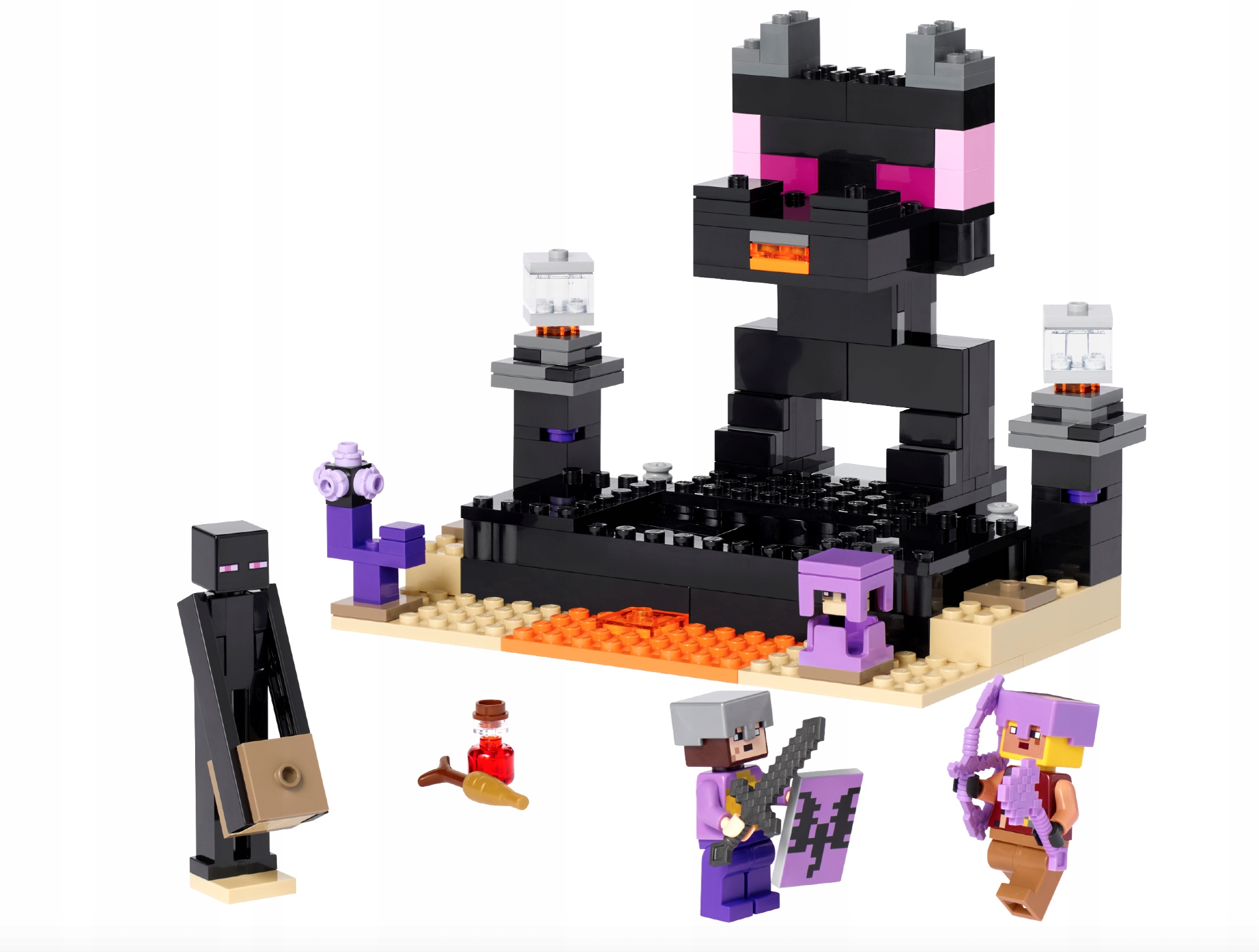 KLOCKI LEGO MINECRAFT ARENA ENDU SMOK KRES ENDERMAN PREZENT DLA 8,9 LATKA Marka LEGO