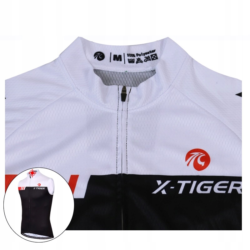 Koszulka Rowerowa Kolarska Męska Bez Rękawów Przewiewna X-Tiger 4XL Model Koszulka Rowerowa Kolarska Męska Bez Rękawów