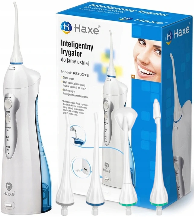 

Haxe Inteligentny Irygator Do Zębów Timer 4x Dysze