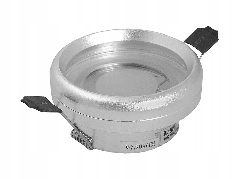 OPRAWA LAMPA HALOGENOWA + GNIAZDO SZKŁO SREBRNY