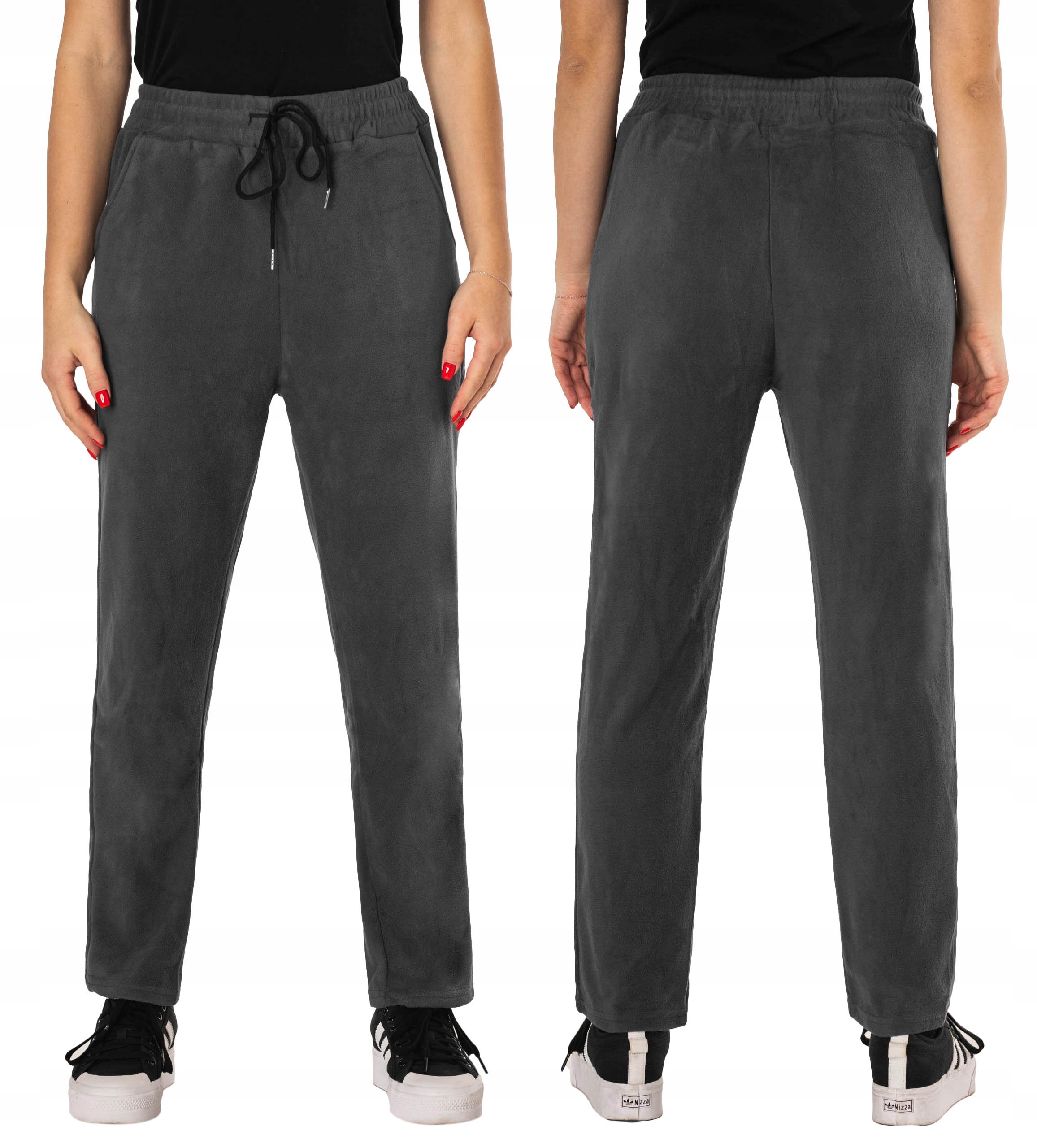 

Ciepłe Spodnie Dresowe Damskie z Polaru 111-03 XXL