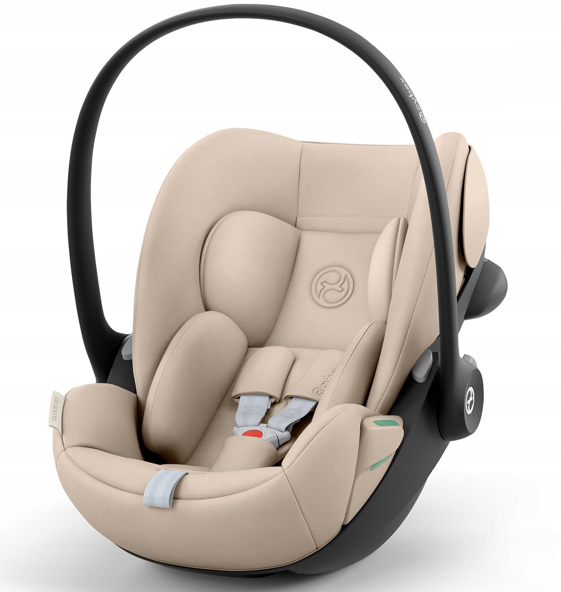 Cybex Lekki Fotelik rozkładany Cloud G3 I-Size 0-13 kg (Comf), Almond Beige
