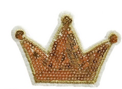 TERMO z cekinami prasowanka-APLIKACJA korona