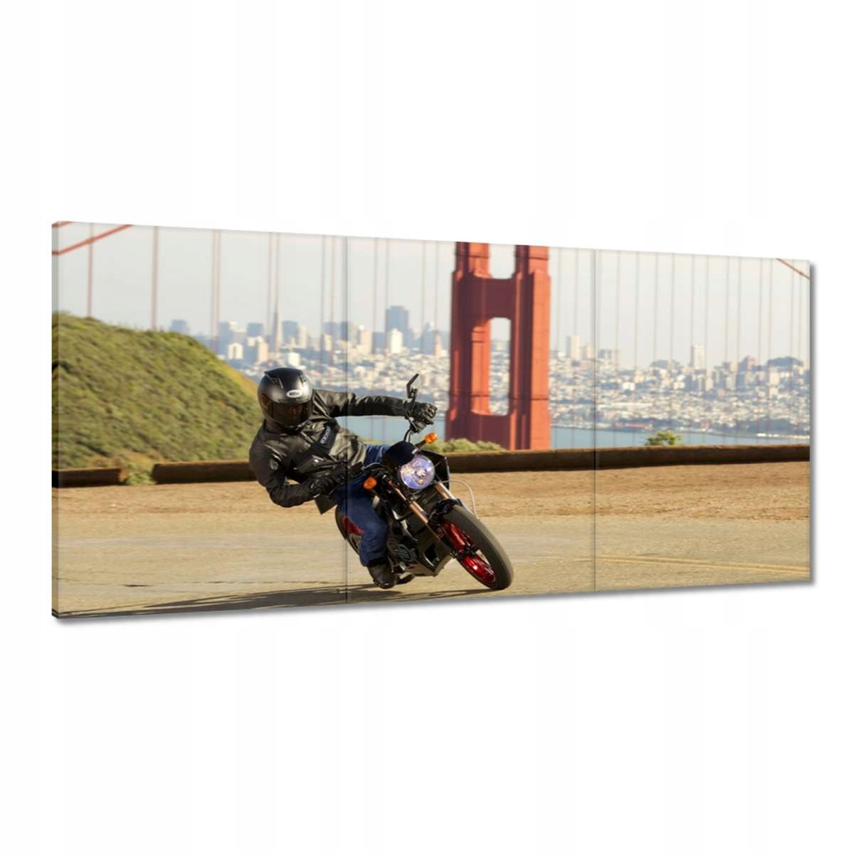 Obrazy 180x90 Motocykl u Golden Gate