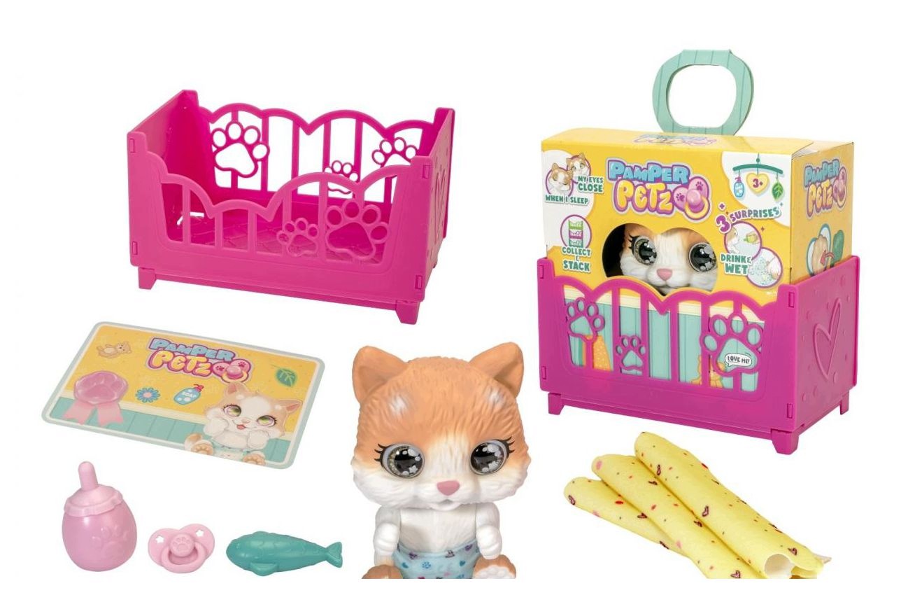 Pamper Petz Kotek z łóżeczkiem