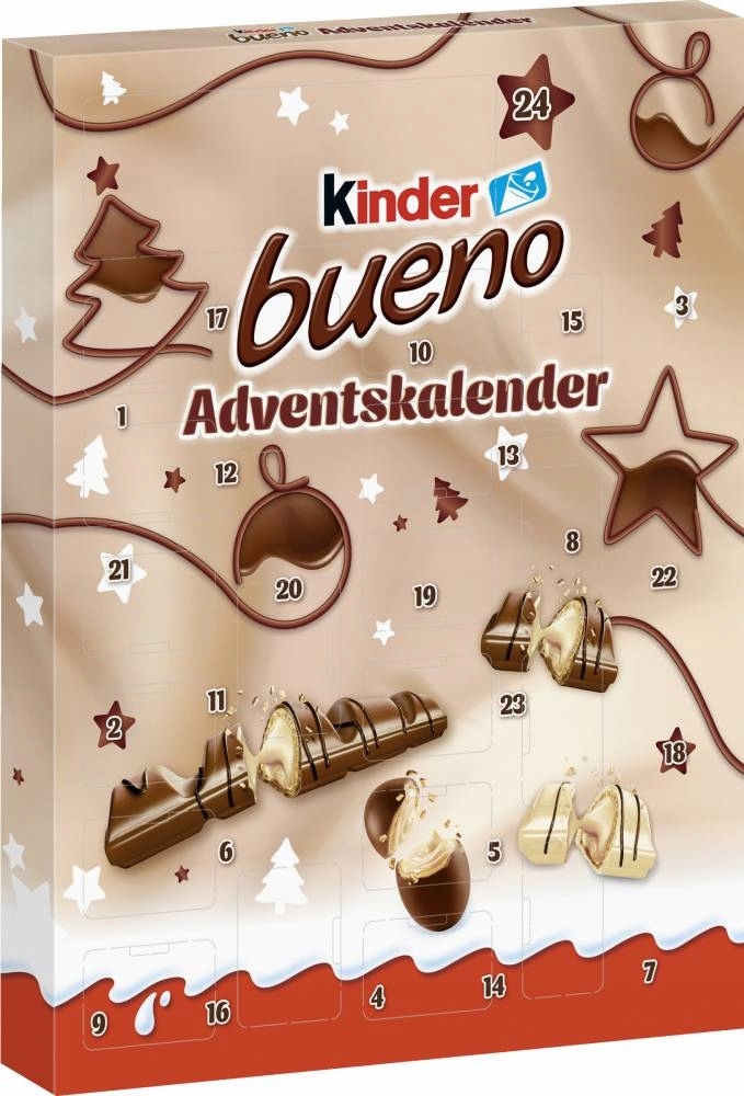 Адвент-календарь Kinder Bueno, шоколадные сладости, 24 окошка, 181 г — фото 2