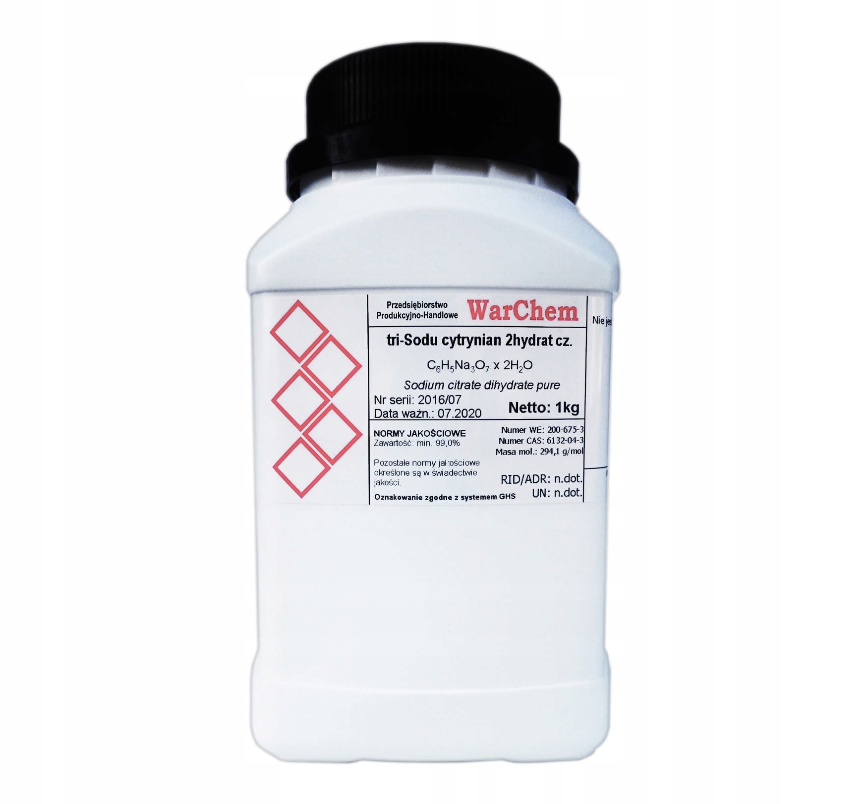 

Cytrynian Sodu 2hydrat czysty 1kg