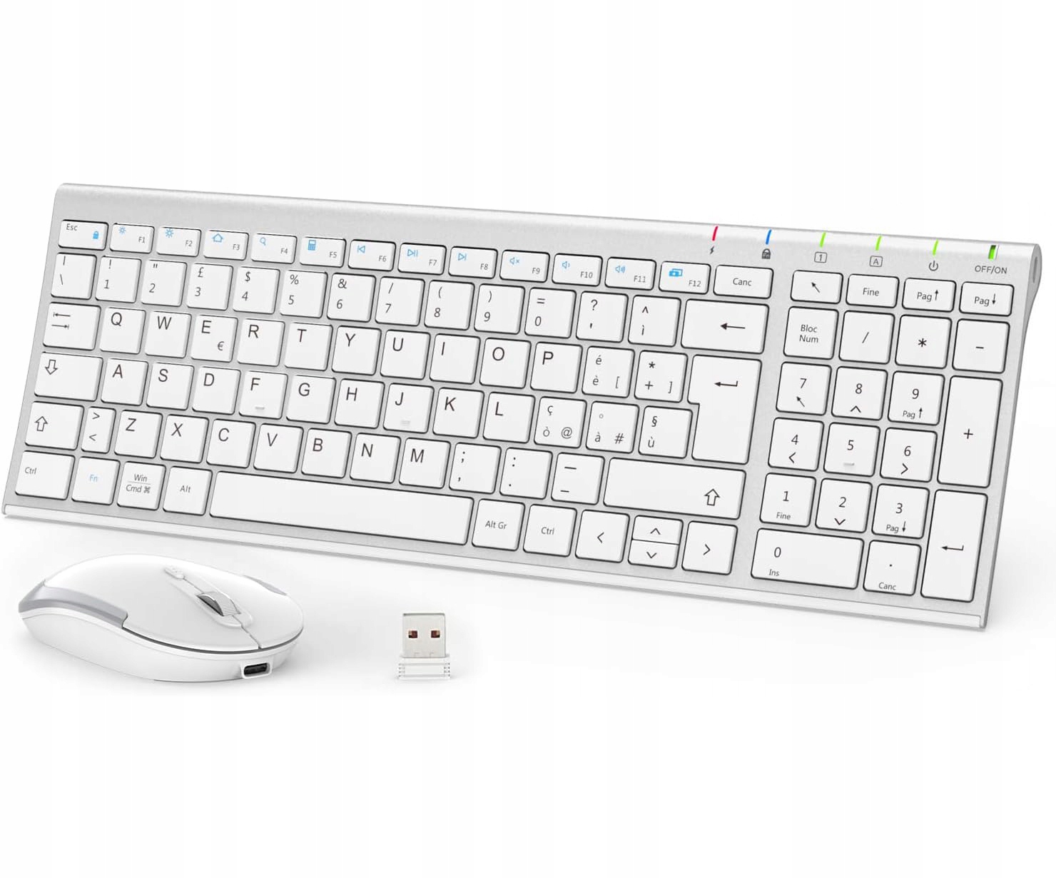 Bezdrôtová klávesnica a myš pre Mac a Windows iClever GK08