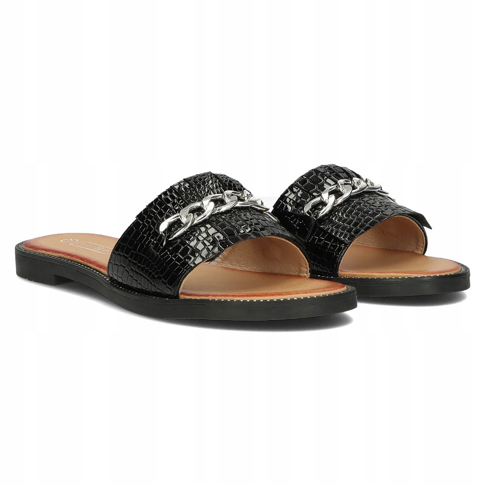 Klapki Filippo DK3671/22 BK czarne r.39 Rozmiar 39