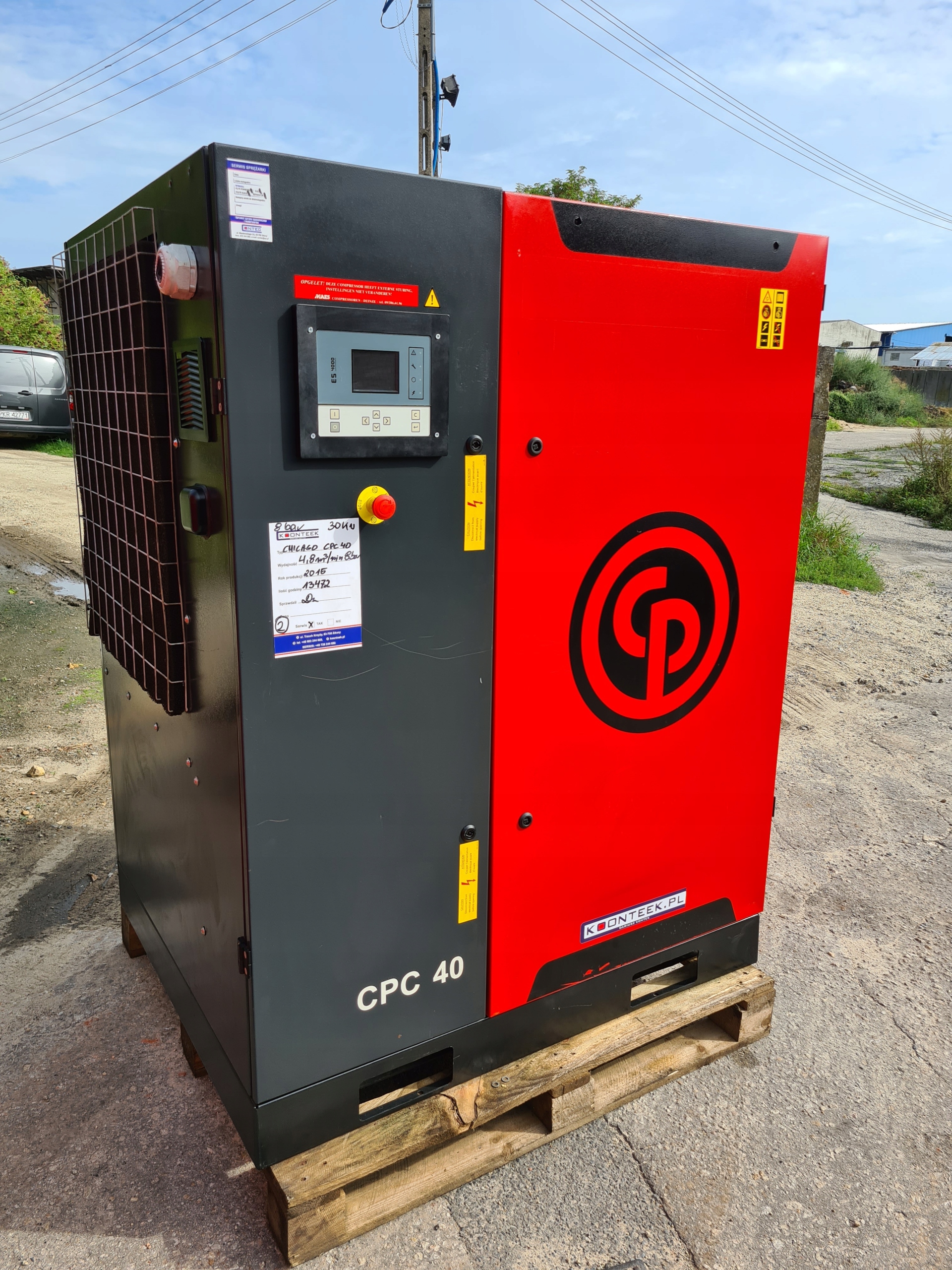 Kompresor śrubowy Chicago Pneumatic CPC 40 30 kw, Atlas Copco