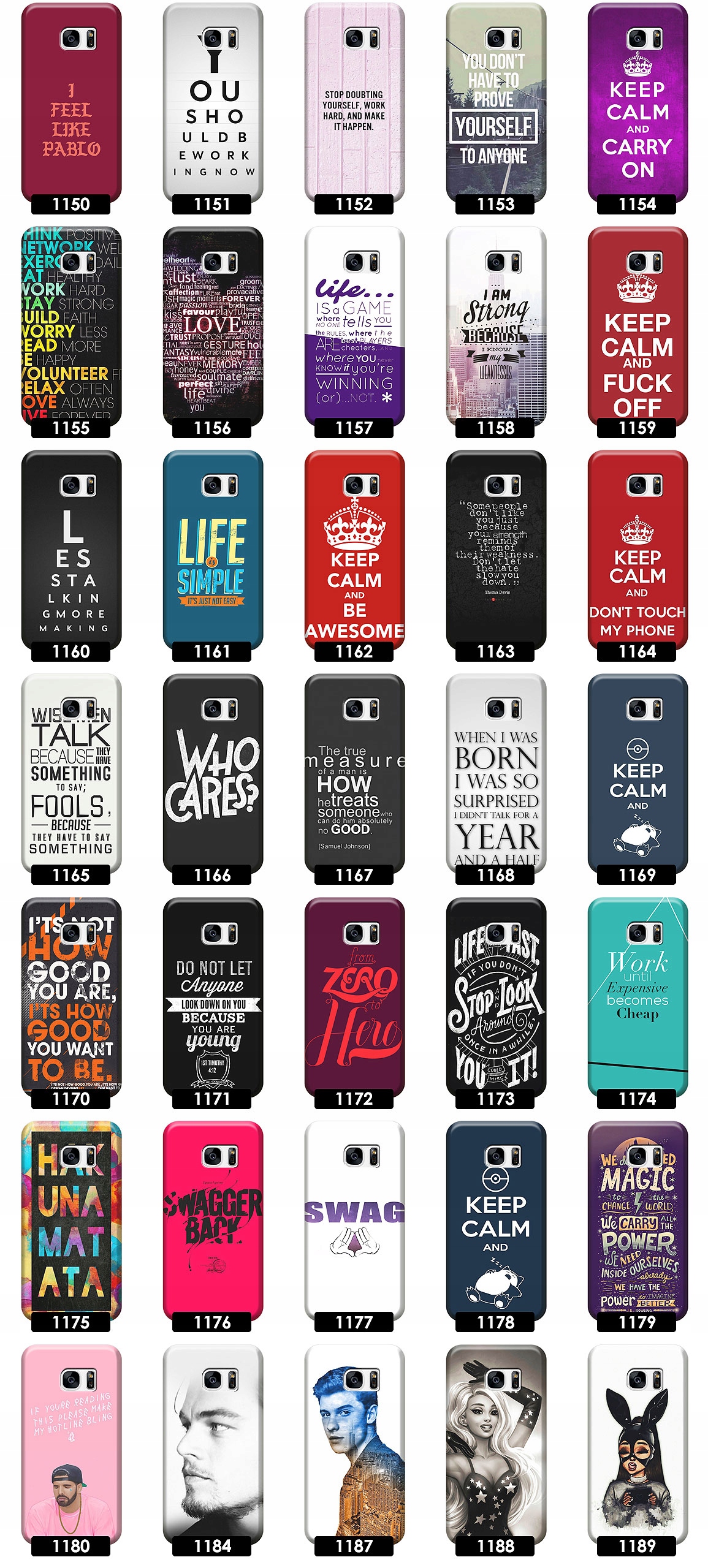 ETUI CASE OBUDOWA NA TELEFON DO SAMSUNG GALAXY S7 WZORY TOP100 JAKOŚĆ Typ plecki