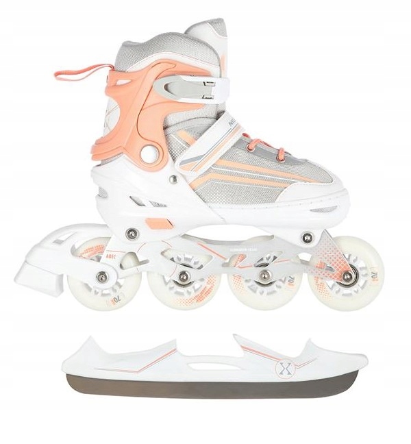 Rolki nils łyżworolki regulowane łyżwy 2w1 extreme r.M 34-38 regulacja