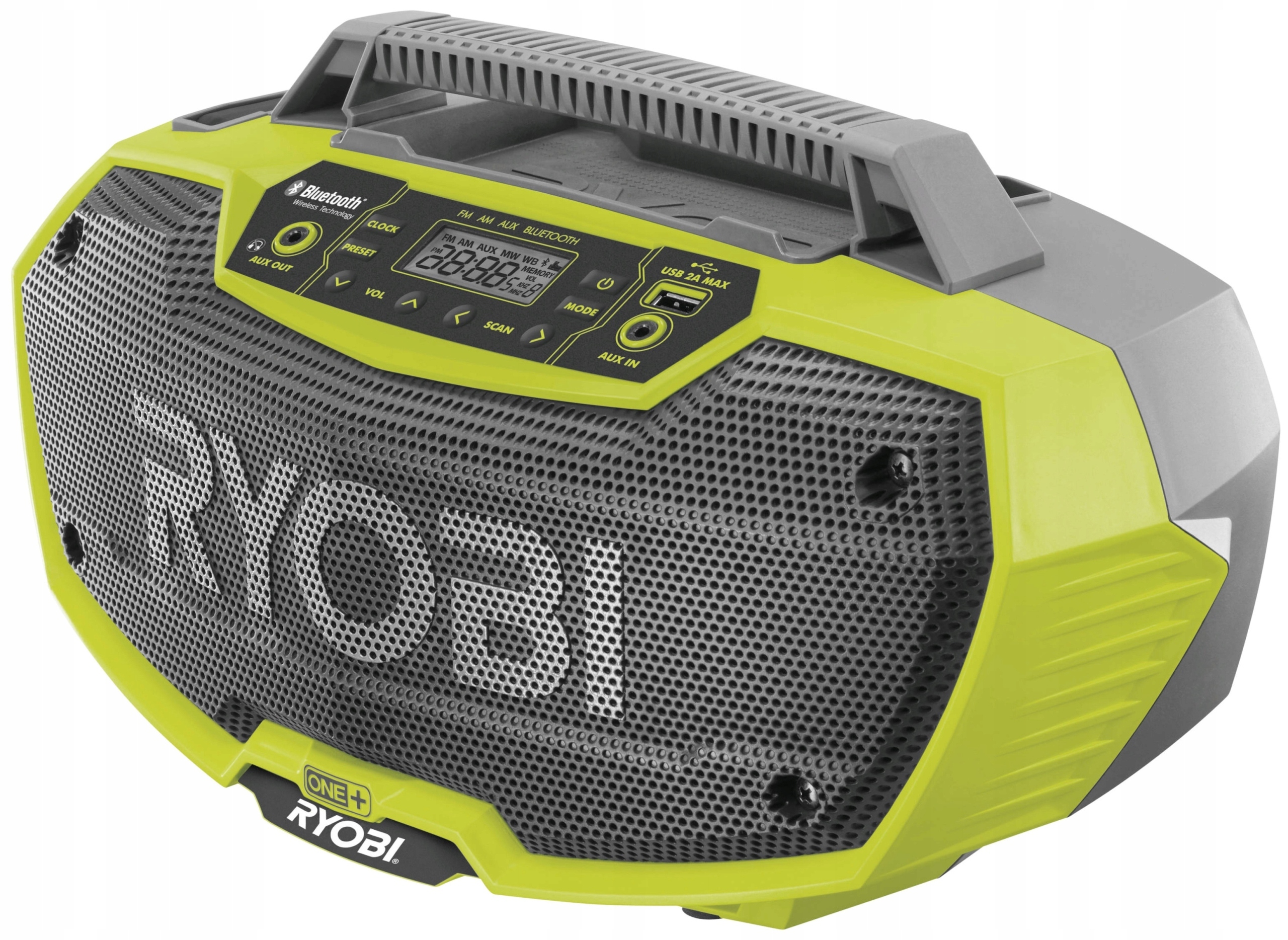 RYOBI RADIO STEREO BLUETOOTH 18V SYSTEM ONE+ FM BEZ AKUMULATORA R18RH-0 Kod producenta R18RH-120GL