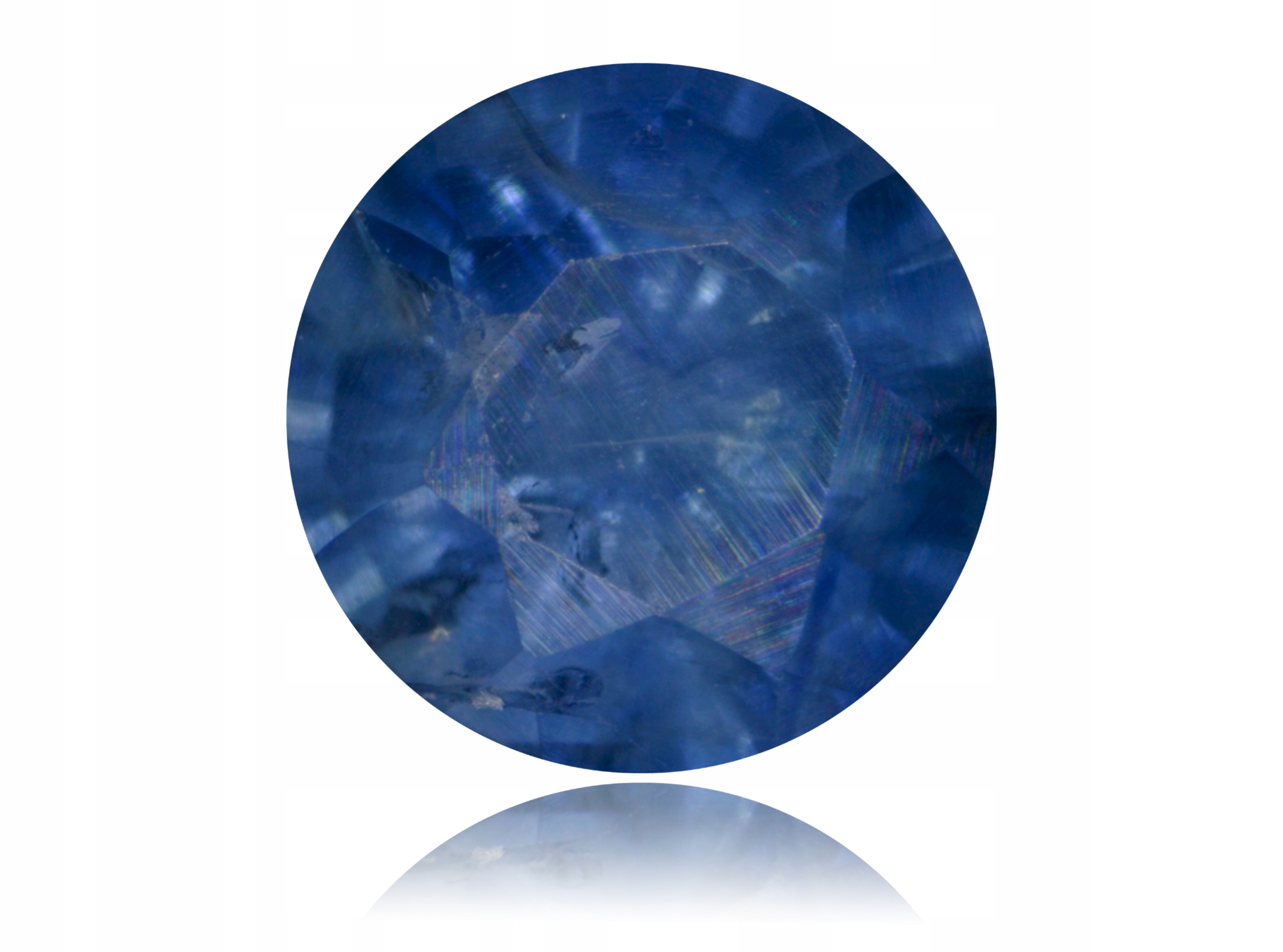 Safír 0.25ct Modrý Kulatý eCertifikát Wbd