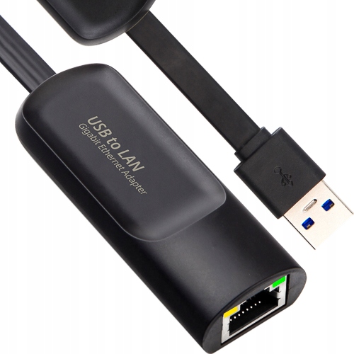 Karta sieciowa typu SLIM adapter RJ-45 1000 Mb/s LAN GIGABIT USB-A 3.2