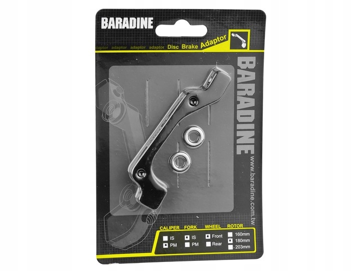 ADAPTER HAMULCA TARCZA 180MM PRZÓD BARADINE PM-IS Mocowanie PM-IS