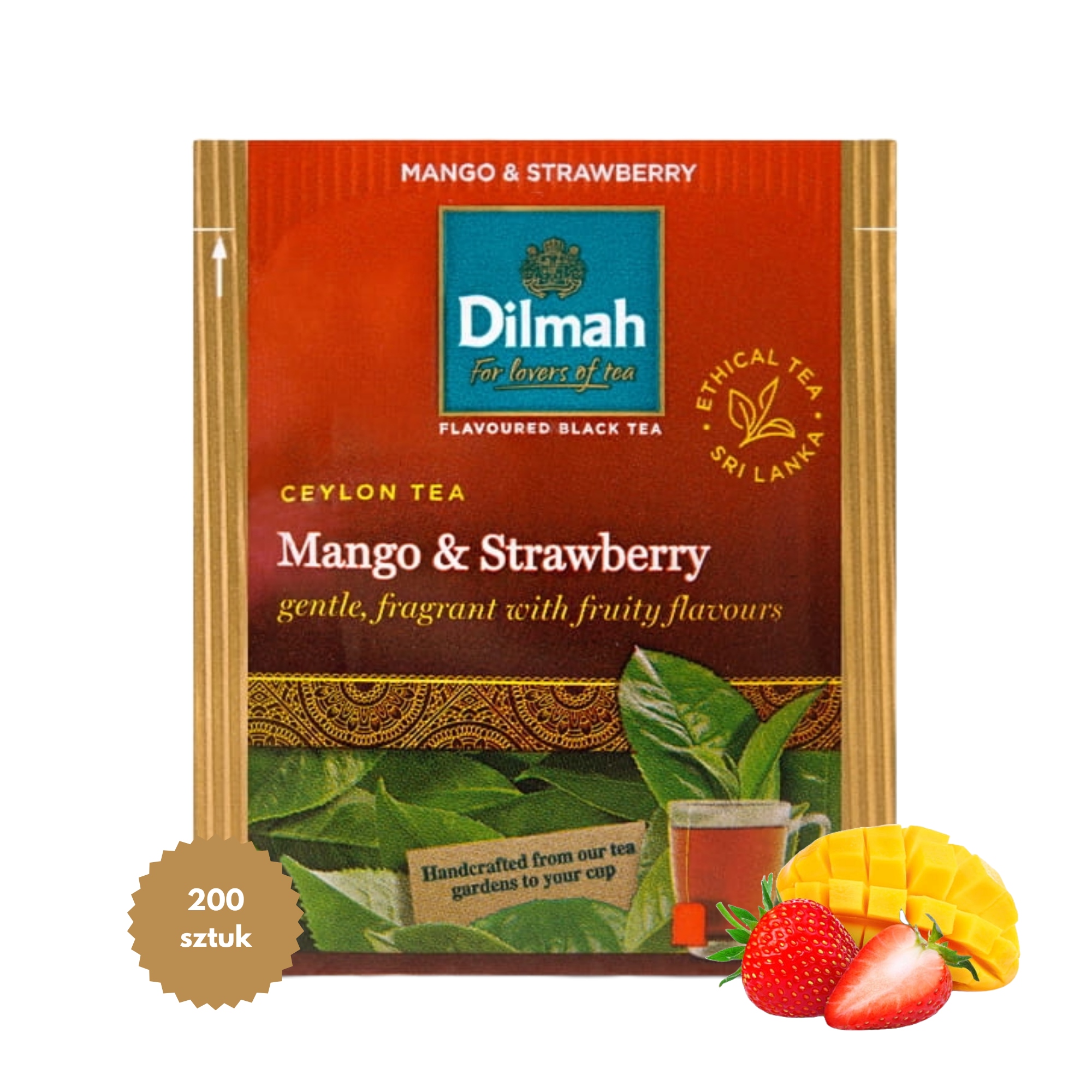 Herbata Czarna Dilmah Mango & Truskawka 200 Kopert