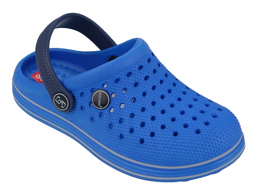KROKSY KLAPKI CHŁOPCA PLAŻOWE BASENOWE PIANKOWE Kolor niebieski