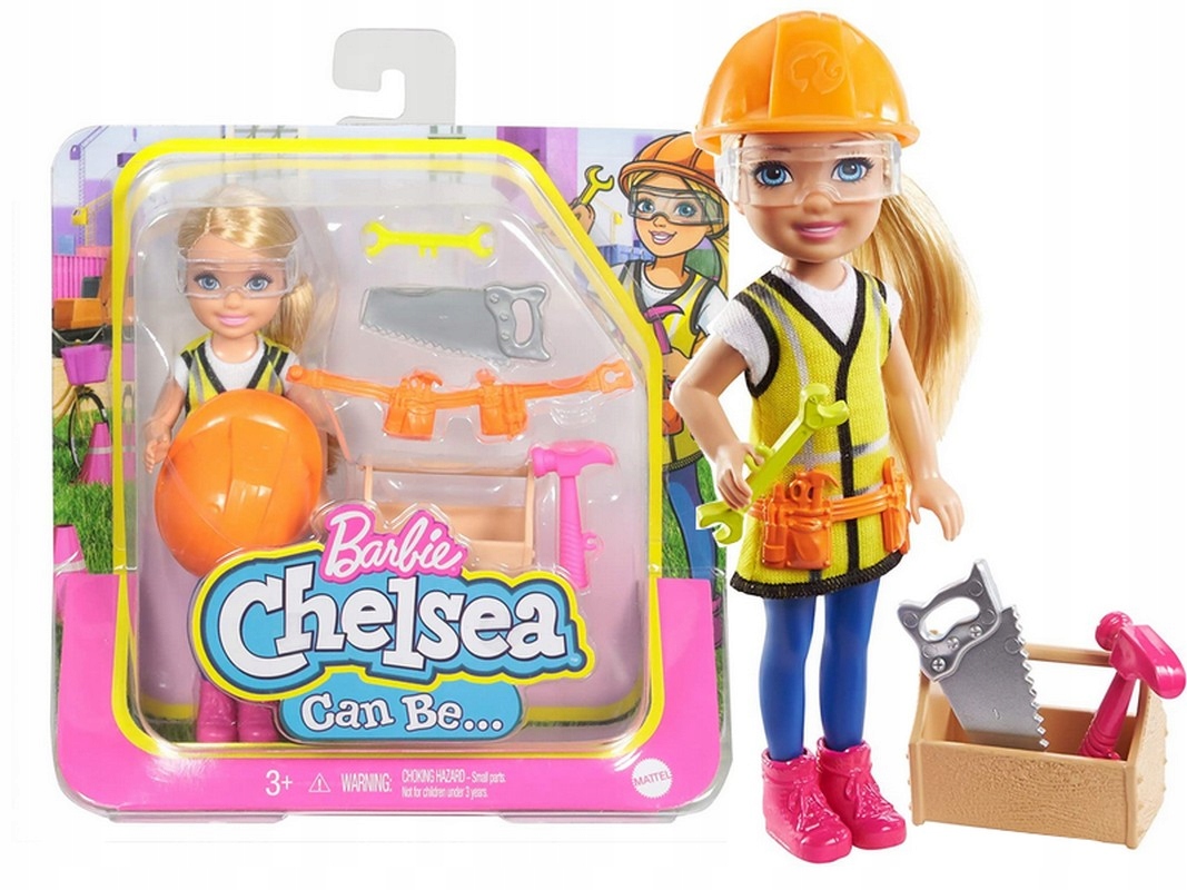 

Barbie Chelsea Lalka Bądź Kim Chcesz budowniczy
