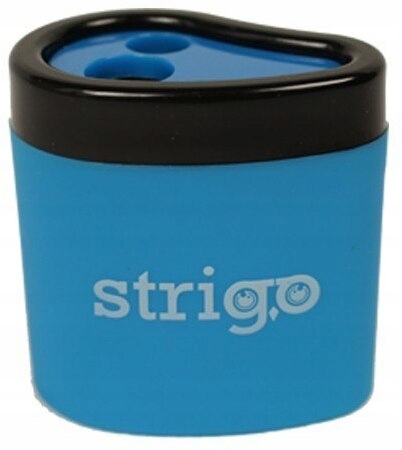 Temperówka STRUGACZKA podwójna POJEMNIK Strigo MIX KOLORÓW x 12 SZT Kod producenta SS04