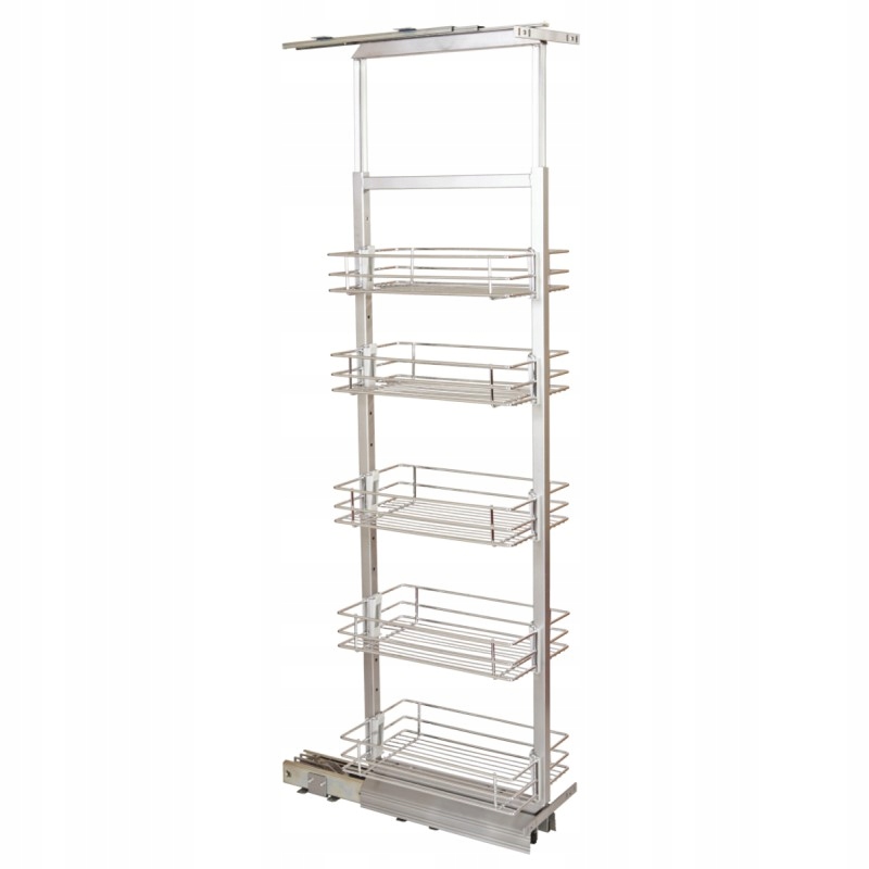 Cargo MIDI Kôš 40 400 MM Tichý Domyk Chróm Výška 140-170 CM 5 Políc Amix