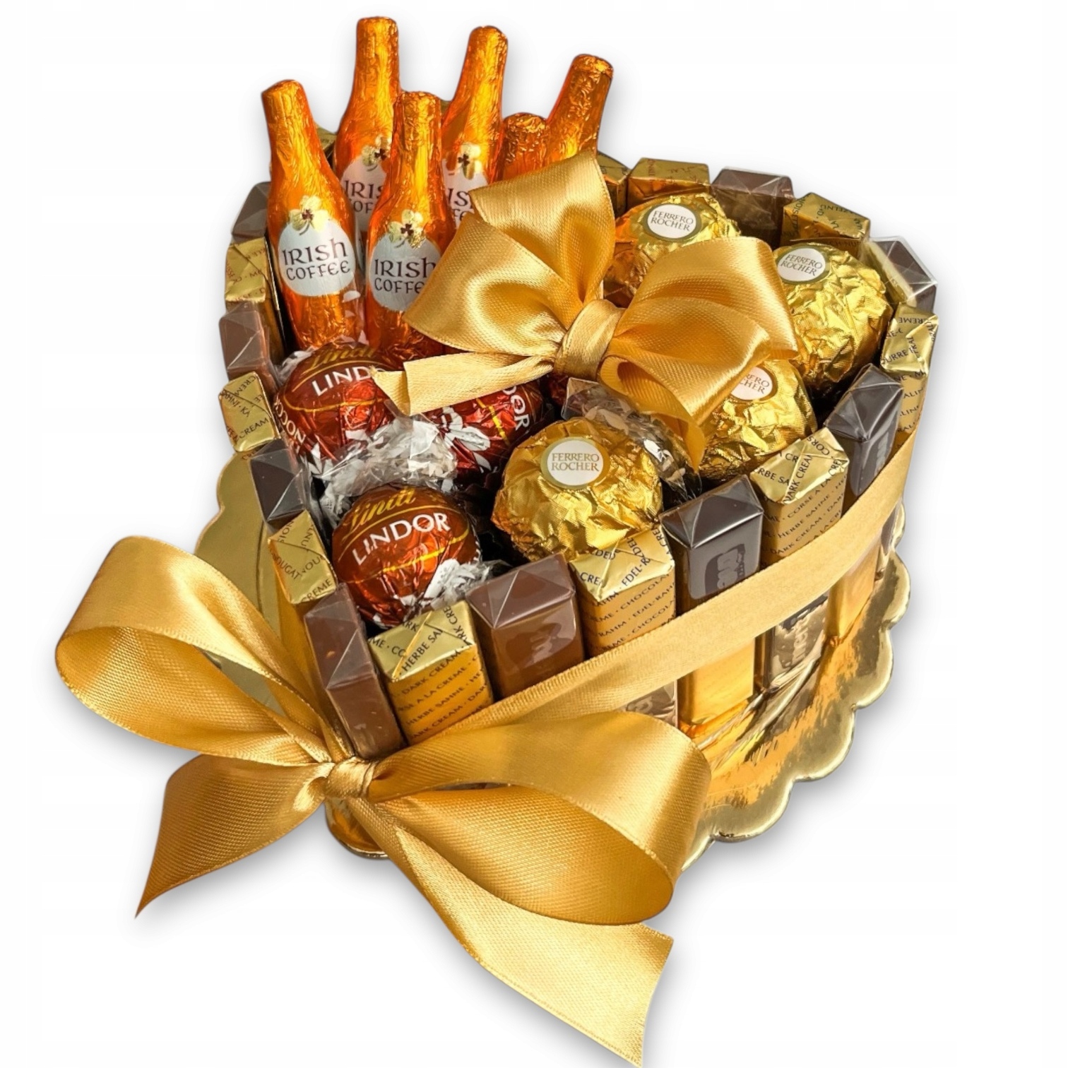 Zestaw prezentowy Tort z czekoladek Urodziny Rocznica Dla Mamy Babci Taty