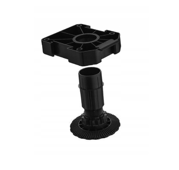 Noha Nábytkovej Kuchynskej Nohy Regulovateľná Axilo Hafele Silná Čierna H80