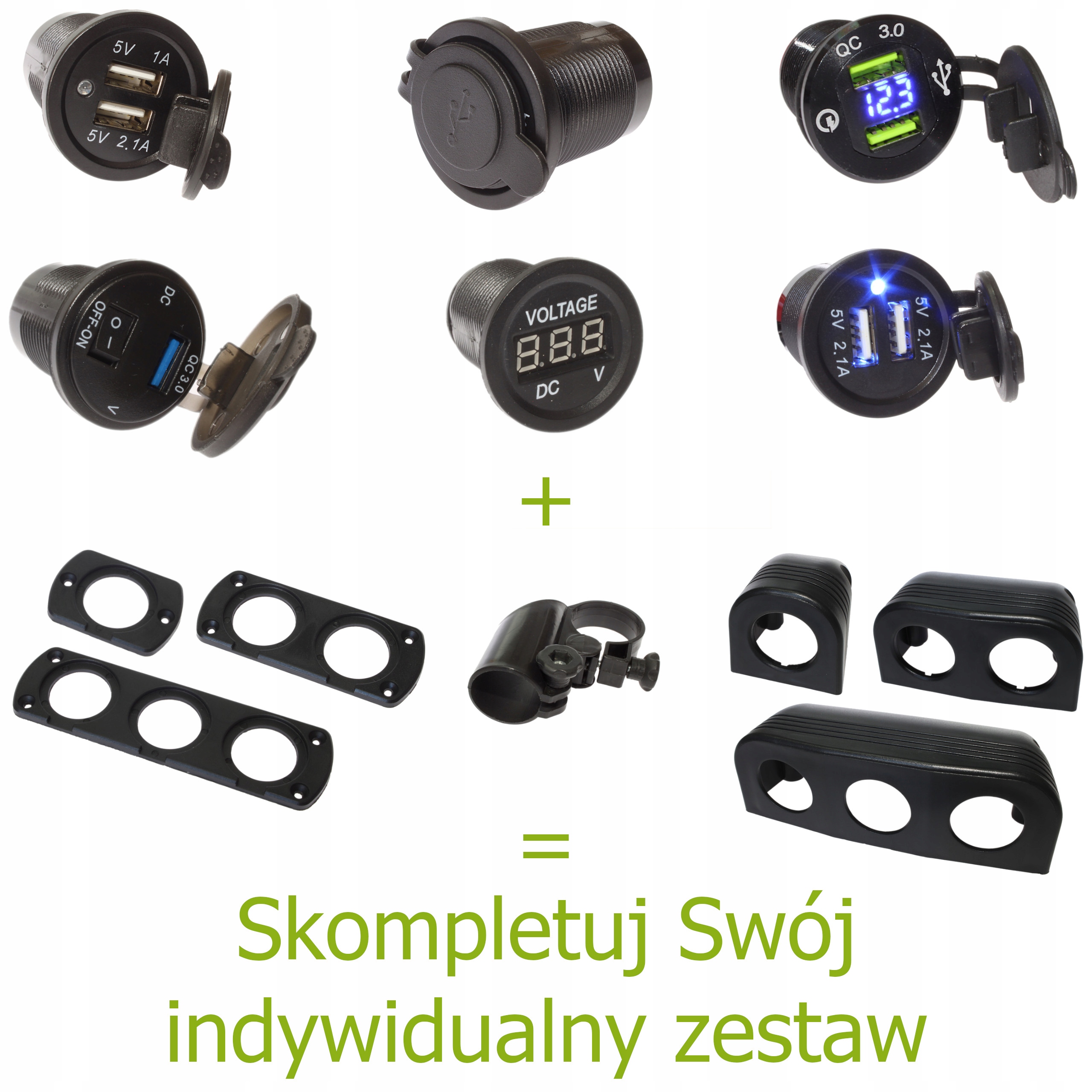 OBUDOWA – ADAPTER USB WOLTOMIERZ ŁADOWARKA x3 Symbol B0482