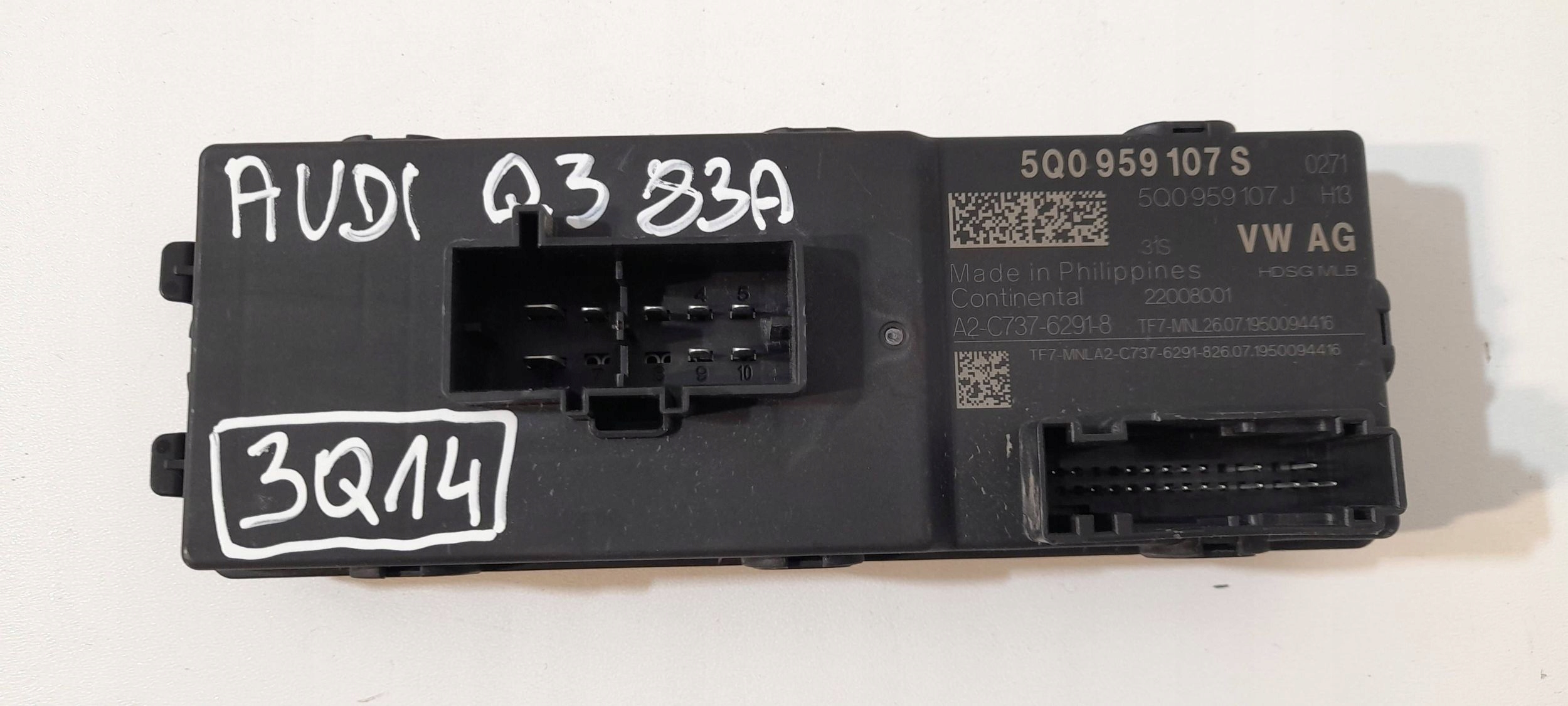 Audi Q3 83A F3 module bonnet boot 5Q0959107S (3Q14)