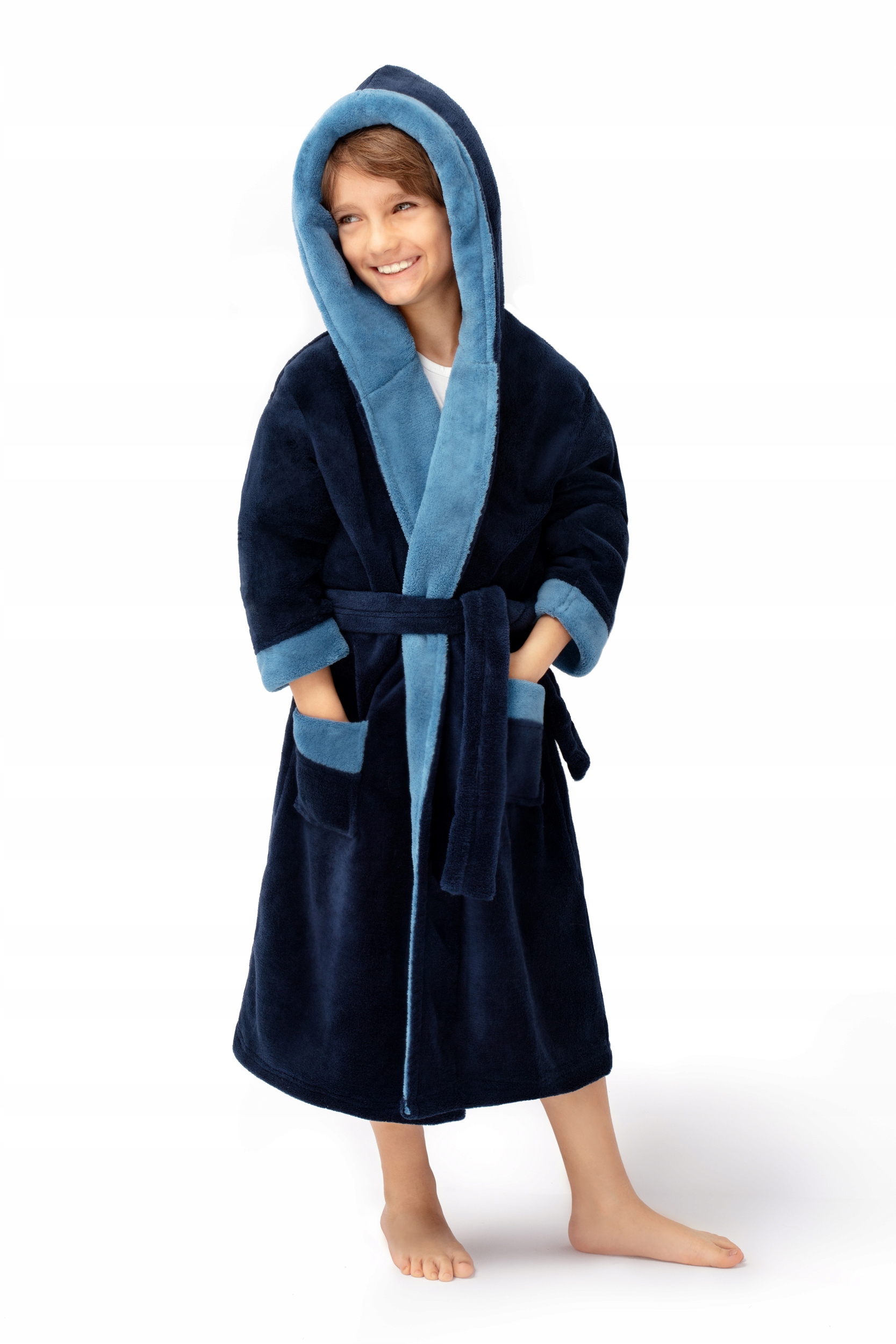 

Envie Szlafrok Dziecięcy Delfino Navy/blue 146/152