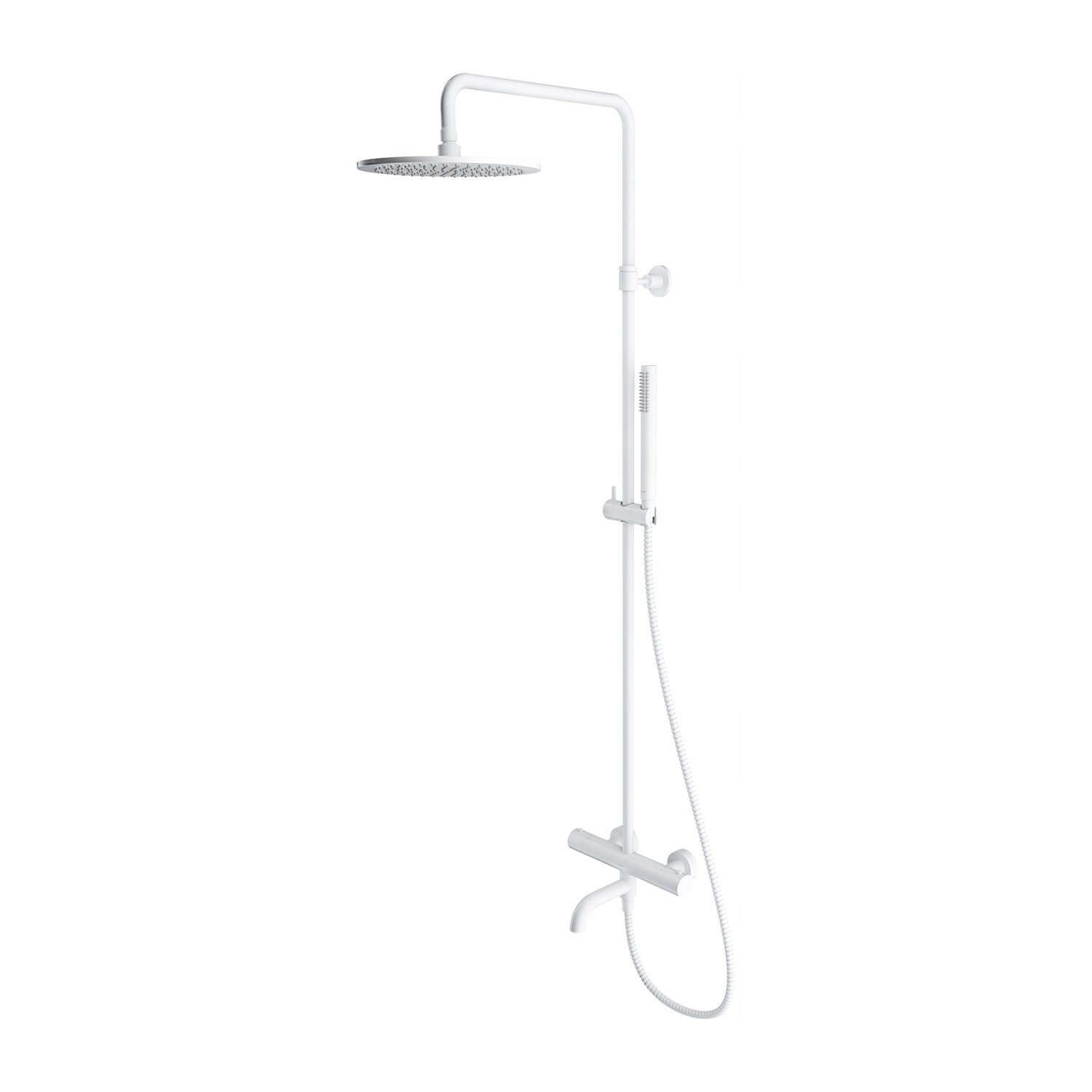 Termostatická Sprchová Stĺpica Biela Matná S Vaňovým Výtokom Omnires