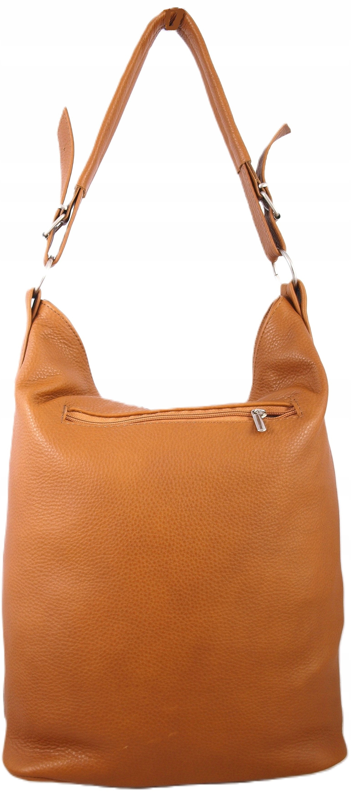 Torebka Skórzana Worek Skóra Naturalna z fredzlami Styl Boho Vintage Materiał dominujący skóra naturalna