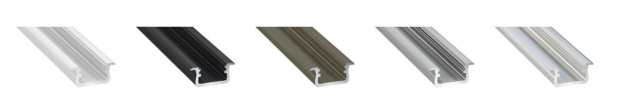 Profil B LED 2m Wpuszczany Podtynk Czarny + Klosz Marka Lumines