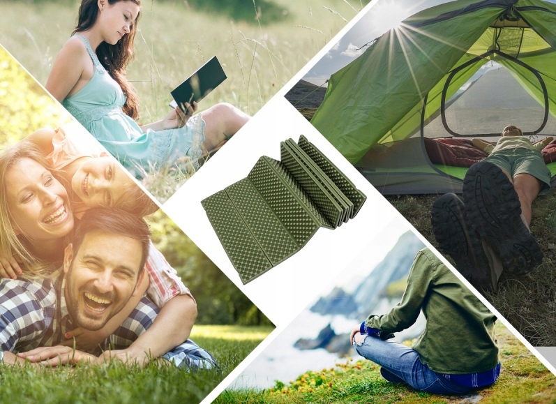 KARIMATA SKŁADANA TURYSTYCZNA WOJSKOWA GRUBA 185cm PIANKA DO SIEDZENIA Marka inna marka