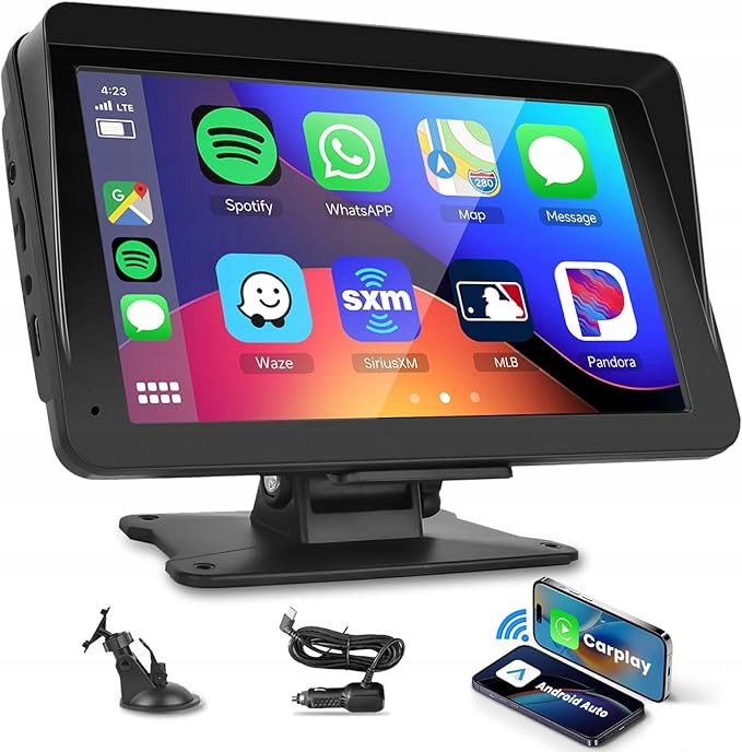 Bezdrátové rádio CarPlay Android Auto 7" dotykový displej Bt Fm Aux