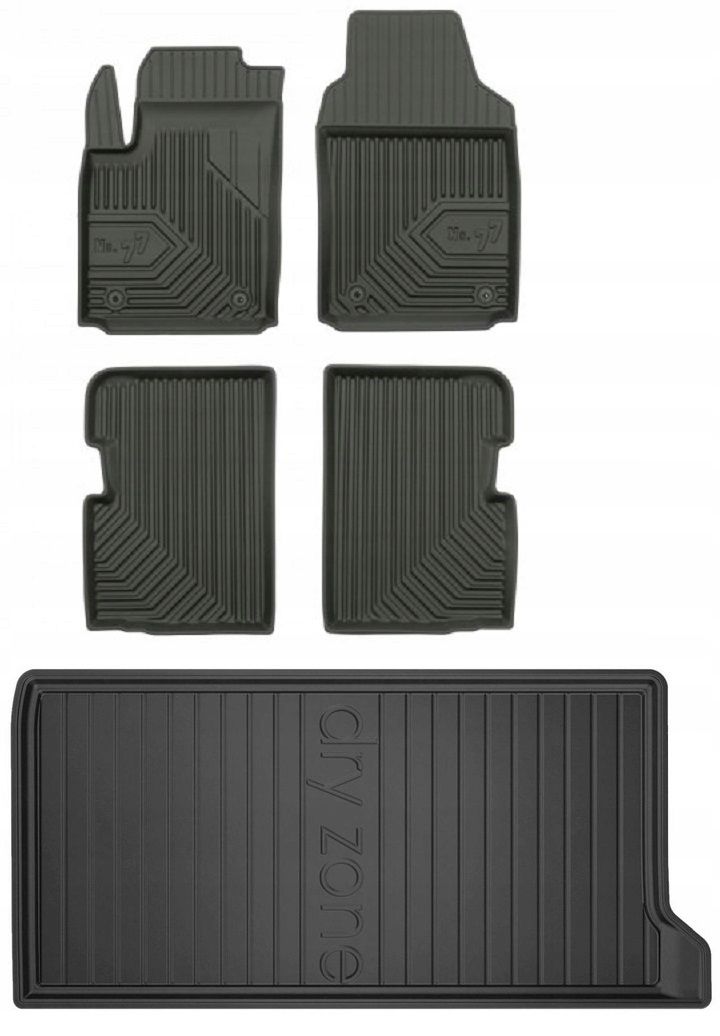Set 77 Koberce a rohože Fiat 500 Hatchback od roku 2007