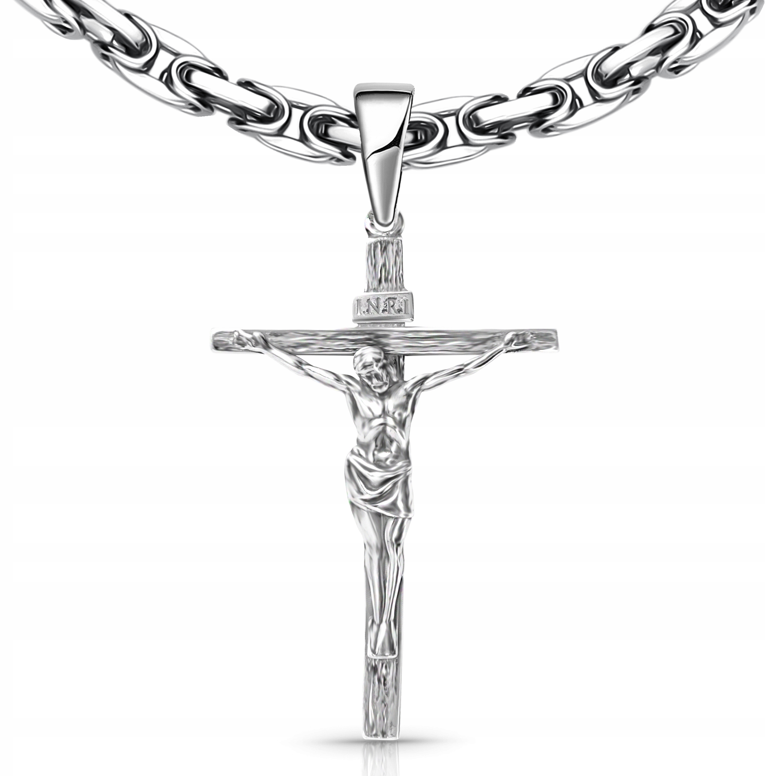 Krzyżyk srebrny 925 z Jezusem duży męski Kod producenta 0588110037